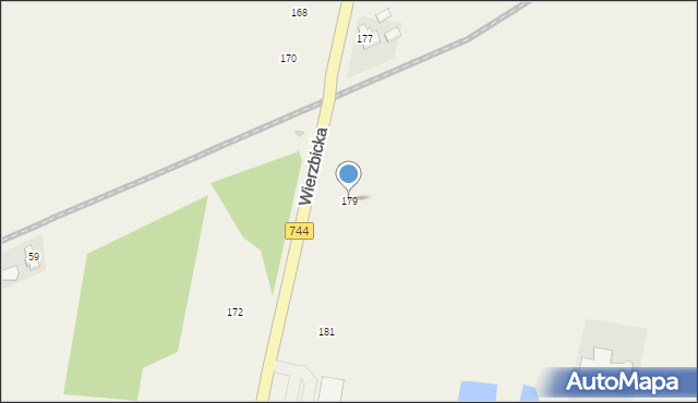 Trablice, Wierzbicka, 179, mapa Trablice
