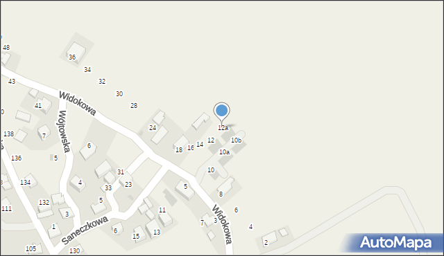 Trojanowice, Widokowa, 12a, mapa Trojanowice