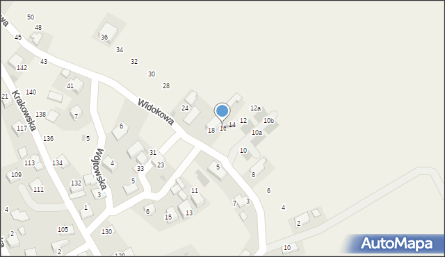 Trojanowice, Widokowa, 16, mapa Trojanowice