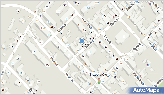 Trzebiatów, Witosa Wincentego, 5, mapa Trzebiatów