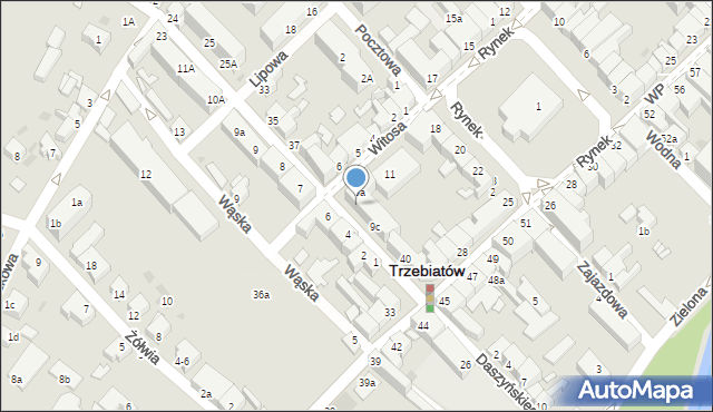 Trzebiatów, Witosa Wincentego, 9b, mapa Trzebiatów