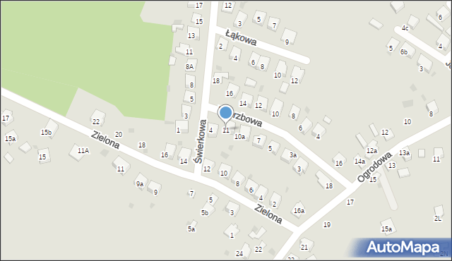 Trzebinia, Wierzbowa, 11, mapa Trzebinia