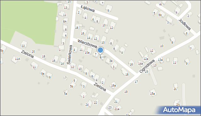 Trzebinia, Wierzbowa, 5, mapa Trzebinia