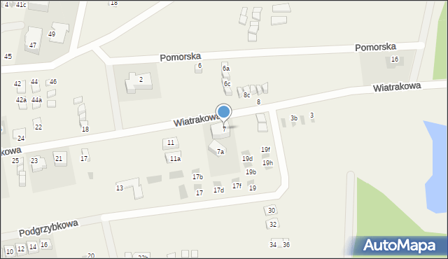 Tupadły, Wiatrakowa, 7, mapa Tupadły