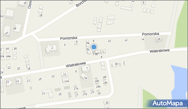 Tupadły, Wiatrakowa, 8d, mapa Tupadły