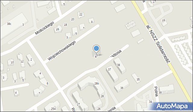 Turek, Witosa Wincentego, 17, mapa Turka
