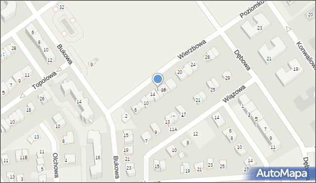 Turka, Wierzbowa, 16, mapa Turka