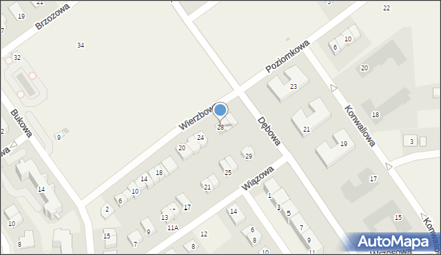 Turka, Wierzbowa, 28, mapa Turka