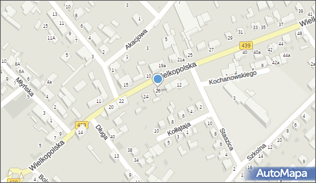 Twardogóra, Wielkopolska, 26, mapa Twardogóra