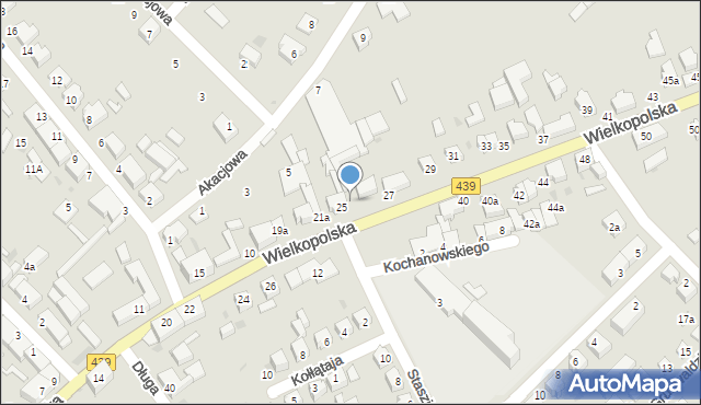 Twardogóra, Wielkopolska, 27a, mapa Twardogóra