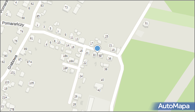 Tychy, Wiosenna, 32, mapa Tychów