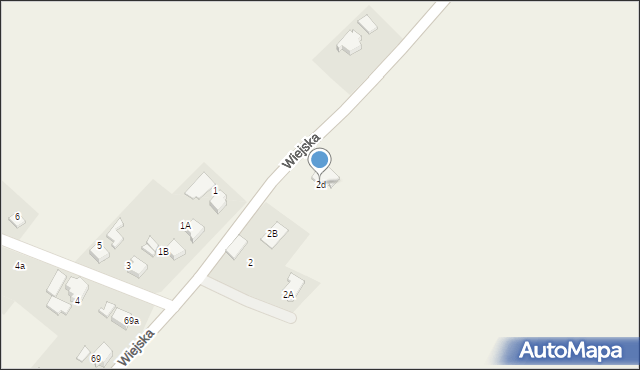 Uchylsko, Wiejska, 2d, mapa Uchylsko