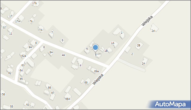 Uchylsko, Wiejska, 3, mapa Uchylsko