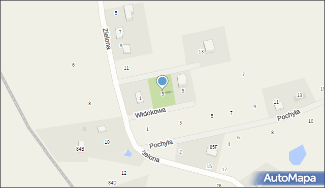 Ugoszcz, Widokowa, 3, mapa Ugoszcz