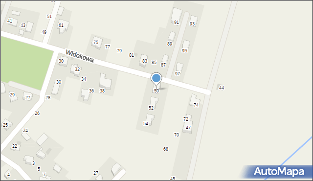 Ujazd, Widokowa, 50, mapa Ujazd