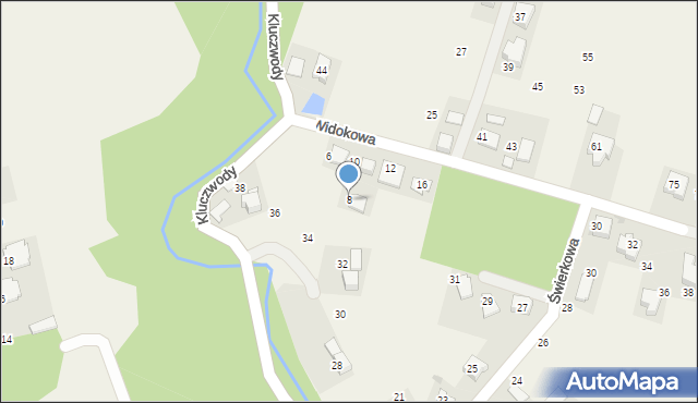 Ujazd, Widokowa, 8, mapa Ujazd