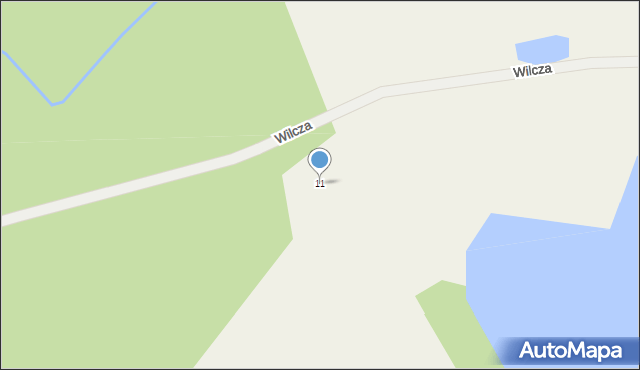 Ulkowy, Wilcza, 11, mapa Ulkowy