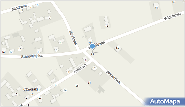 Umianowice, Widokowa, 83, mapa Umianowice