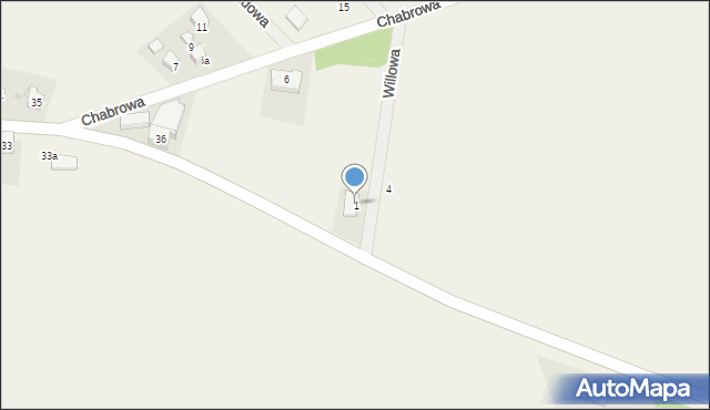Uraz, Willowa, 1, mapa Uraz