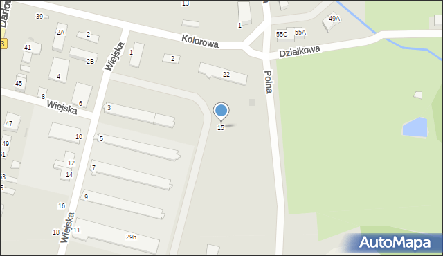 Ustka, Wiejska, 15, mapa Ustka