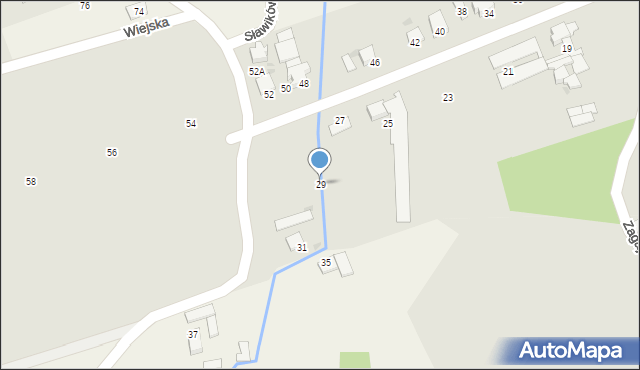 Ustroń, Wiejska, 29, mapa Ustroń