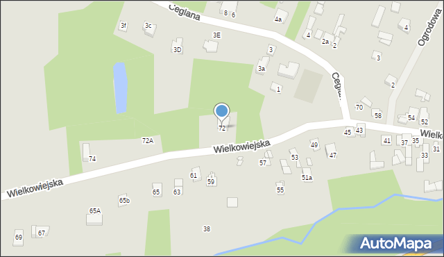 Wąchock, Wielkowiejska, 72, mapa Wąchock