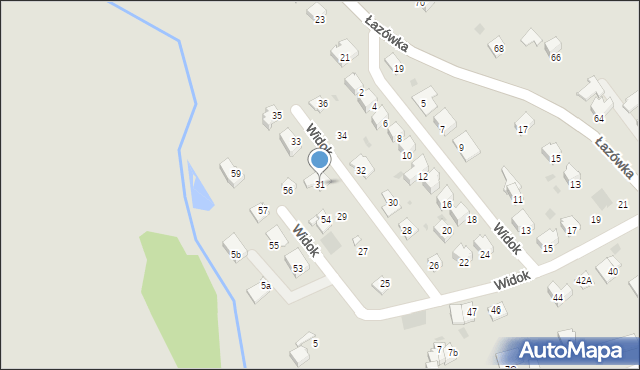 Wadowice, Widok, 31, mapa Wadowice