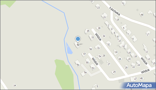 Wadowice, Widok, 59, mapa Wadowice