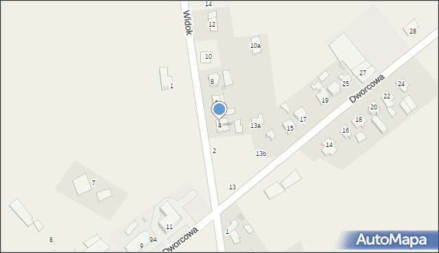 Waganiec, Widok, 4, mapa Waganiec