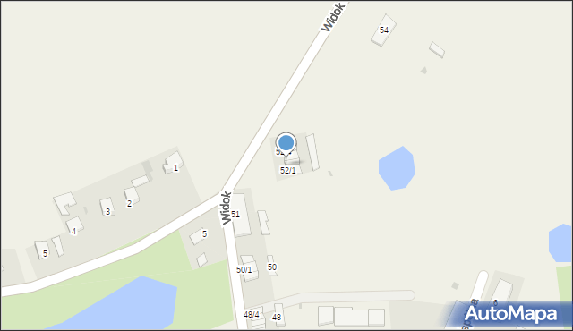 Waganiec, Widok, 52/2, mapa Waganiec