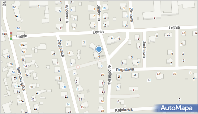 Wągrowiec, Wioślarska, 6, mapa Wągrowiec