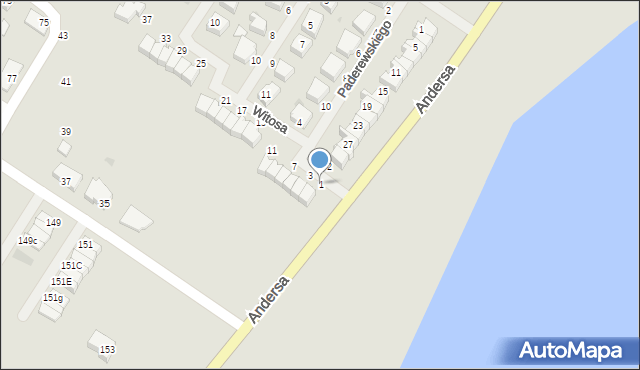 Wałcz, Witosa Wincentego, 1, mapa Wałcz