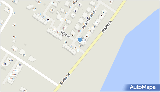 Wałcz, Witosa Wincentego, 2, mapa Wałcz