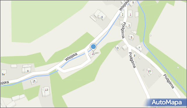 Wambierzyce, Wiejska, 11, mapa Wambierzyce