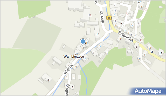 Wambierzyce, Wiejska, 2, mapa Wambierzyce