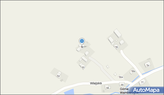 Wambierzyce, Wiejska, 58, mapa Wambierzyce