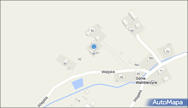 Wambierzyce, Wiejska, 60, mapa Wambierzyce