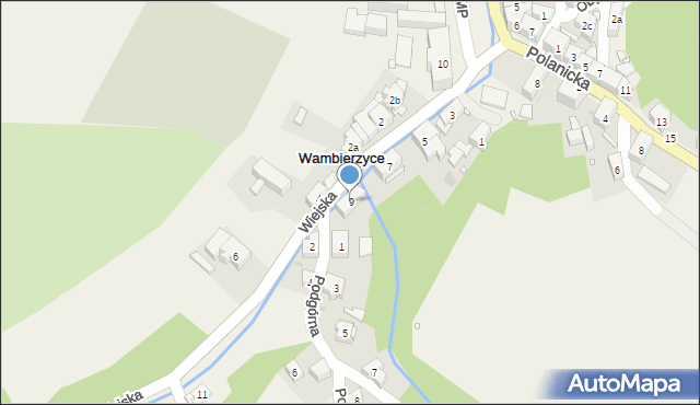 Wambierzyce, Wiejska, 9, mapa Wambierzyce