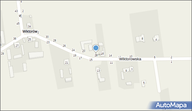 Wapiennik, Wiktorowska, 18, mapa Wapiennik