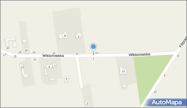 Wapiennik, Wiktorowska, 2, mapa Wapiennik