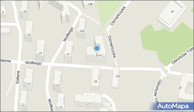 Warszawa, Widawska, 27, mapa Warszawy