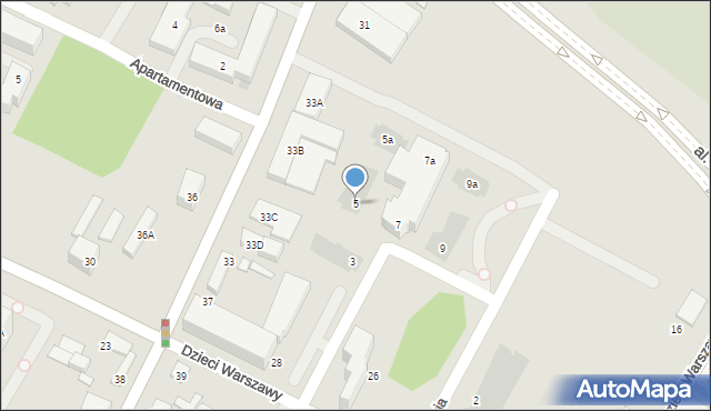 Warszawa, Wilczyńskiej Stefanii, 5, mapa Warszawy