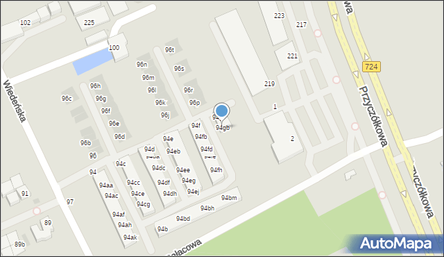 Warszawa, Wiedeńska, 94gb, mapa Warszawy