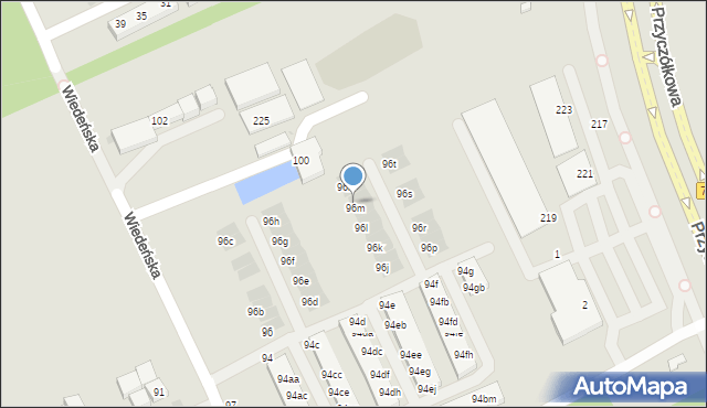Warszawa, Wiedeńska, 98g, mapa Warszawy