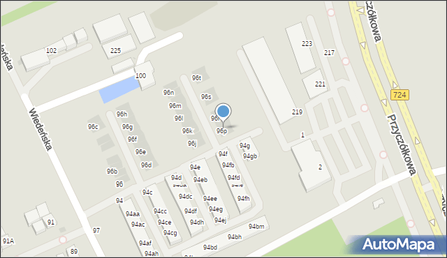 Warszawa, Wiedeńska, 98l, mapa Warszawy