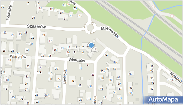 Warszawa, Wiarusów, 2/4, mapa Warszawy