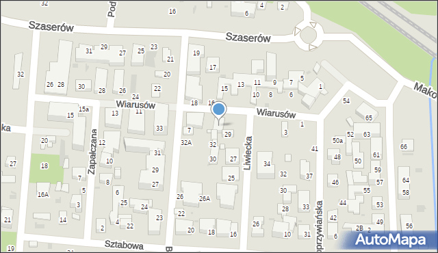 Warszawa, Wiarusów, 5, mapa Warszawy