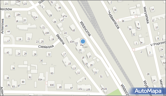 Warszawa, Widoczna, 39, mapa Warszawy