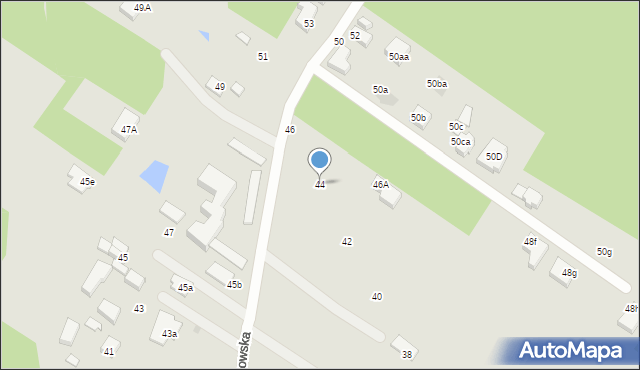 Warszawa, Wiązowska, 44, mapa Warszawy