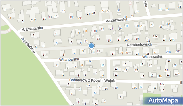 Warszawa, Wilanowska, 11, mapa Warszawy